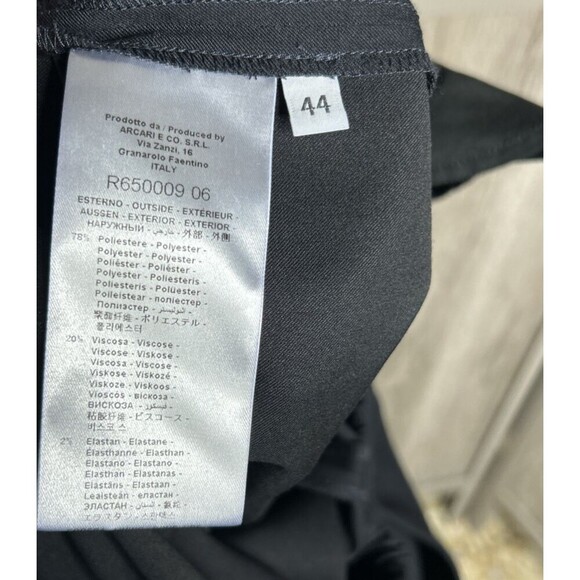 WJ Martin Pants Wide Straight Leg Elastic Waist Pockets Italy Size 44 - Picture 5 of 8